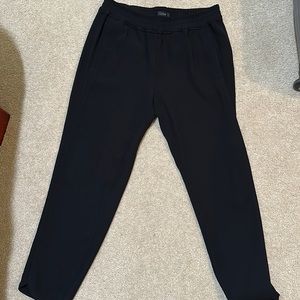 JCrew women’s black dress pants with minimal detail in ankles